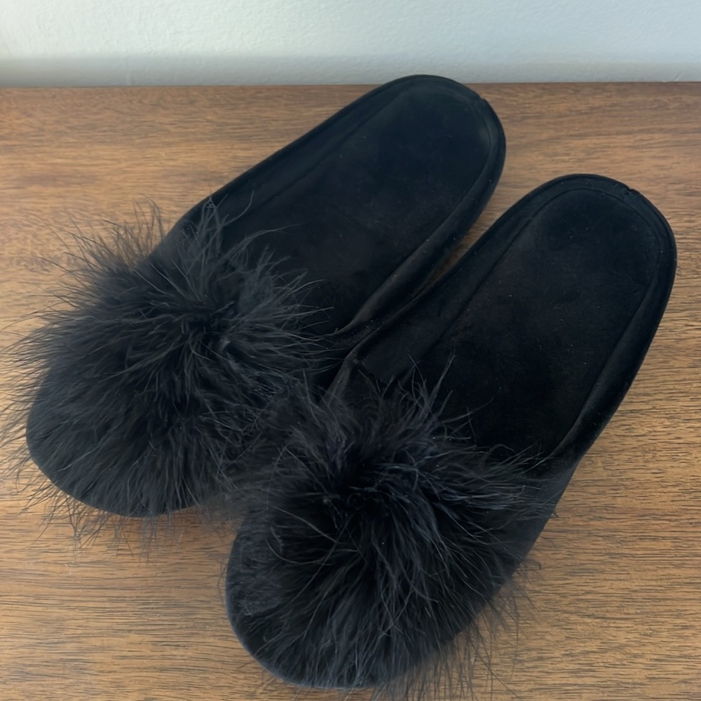 BCTEX Cozy Velvet Memory Foam House Slippers